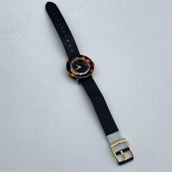 TED BAKER LONDON Katyaa Reversible Leather Strap Watch, 34mm in Black/Tortoise - Picture 12 of 15